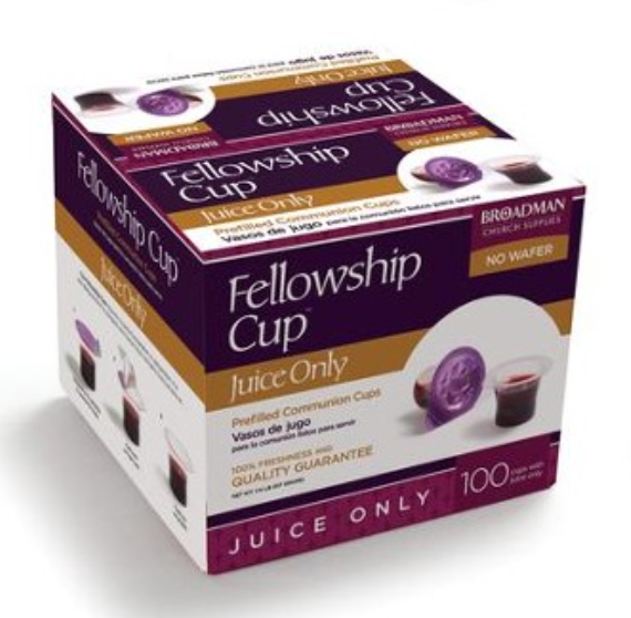 Fellowship Cup Juice-Only Prefilled Communion Cups, Box of 100