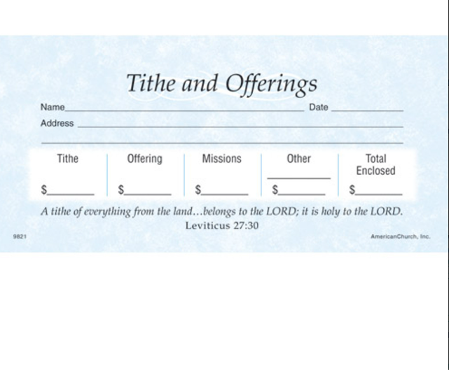Offering Envelopes - Tithes & Offering Stock Set (Box of 52)