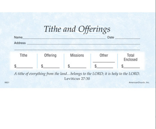 Offering Envelopes - Tithes & Offering Stock Set (Box of 52)